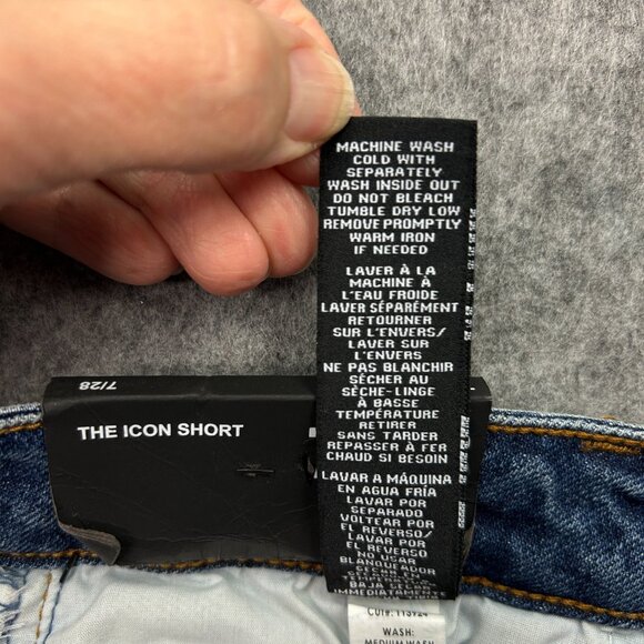 Kendall + Kylie The icon Cuffed Jean Shorts Women's Size 7 / 28 Distressed NWT - Picture 6 of 12